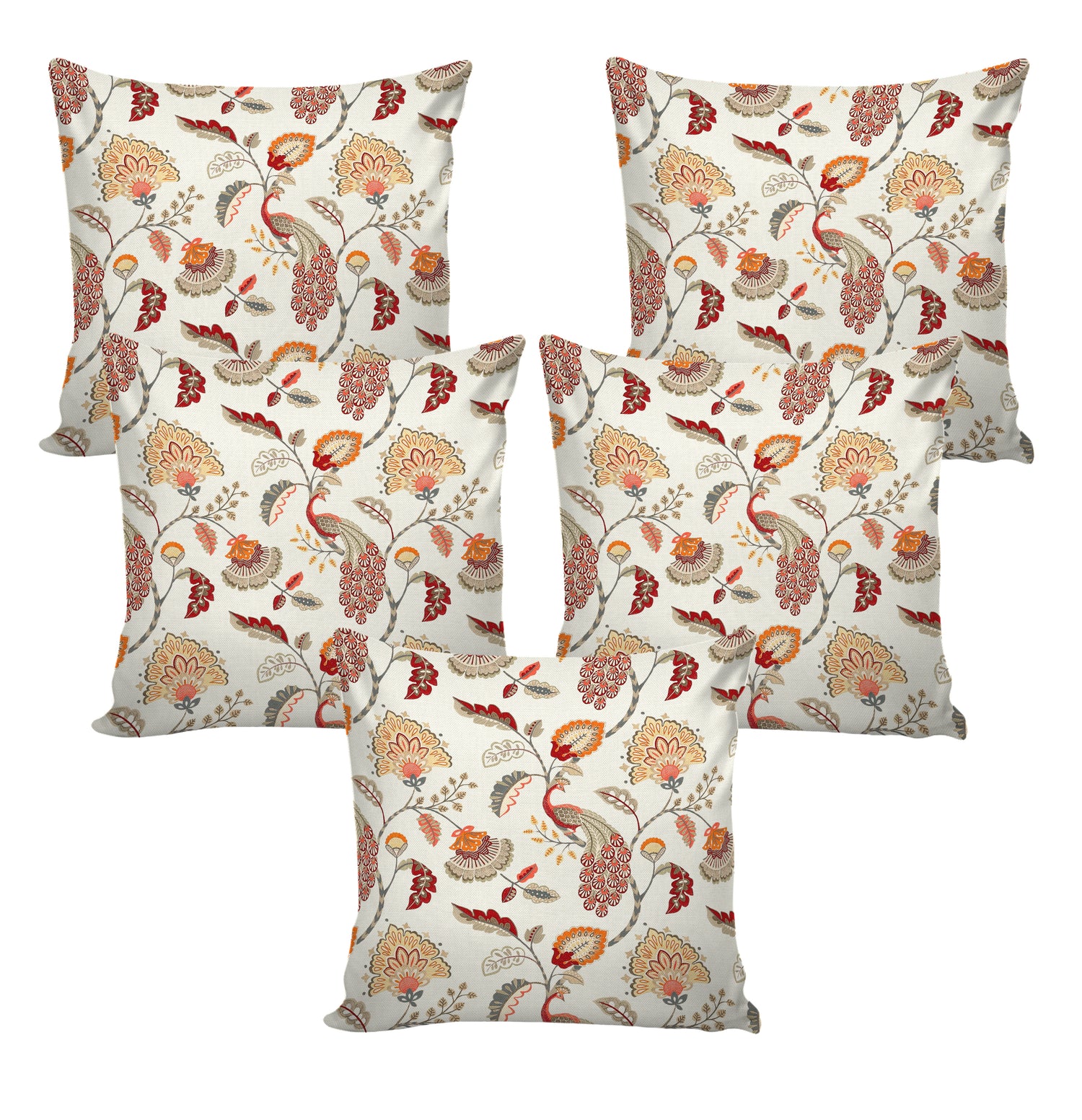 Set of 5 Designer Decorative Throw Pillow/Cushion Covers