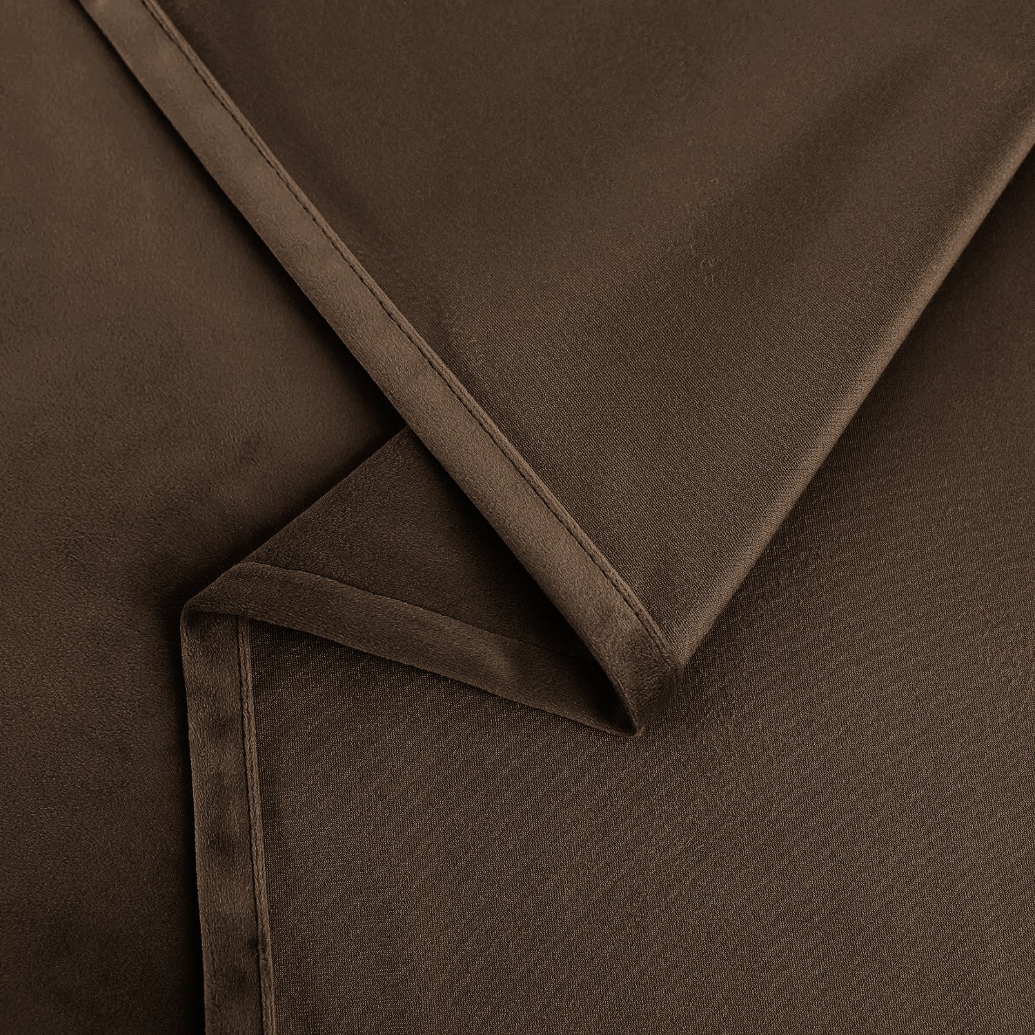 Set of 2 Room Darkening Solid Velvet Grommet Curtains