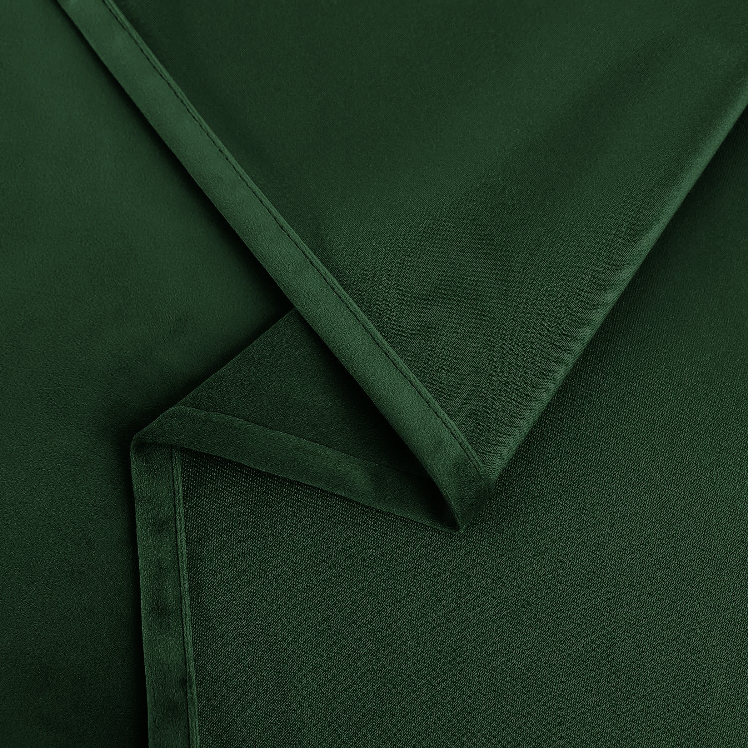 Set of 2 Room Darkening Solid Velvet Grommet Curtains