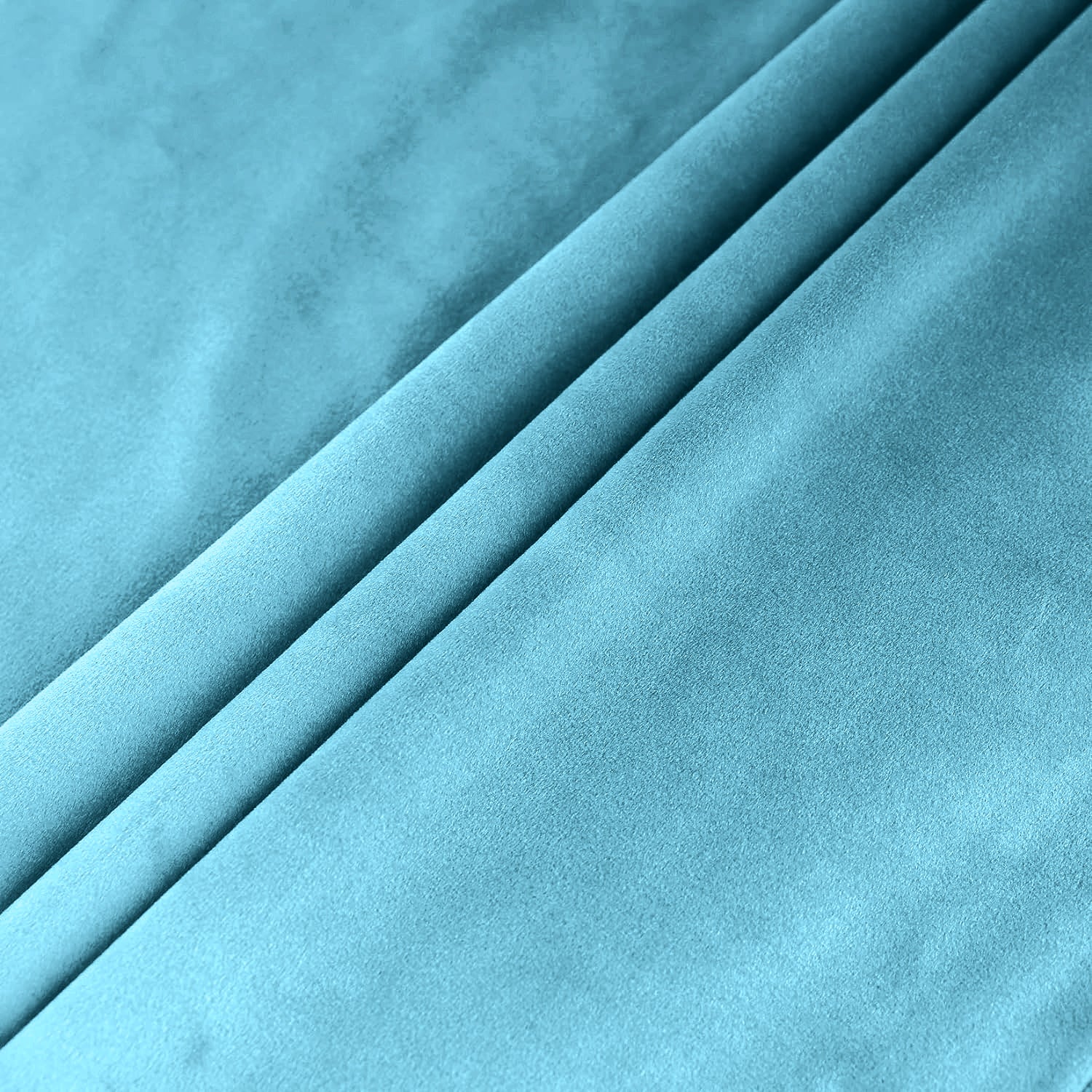 Set of 2 Room Darkening Solid Velvet Grommet Curtains
