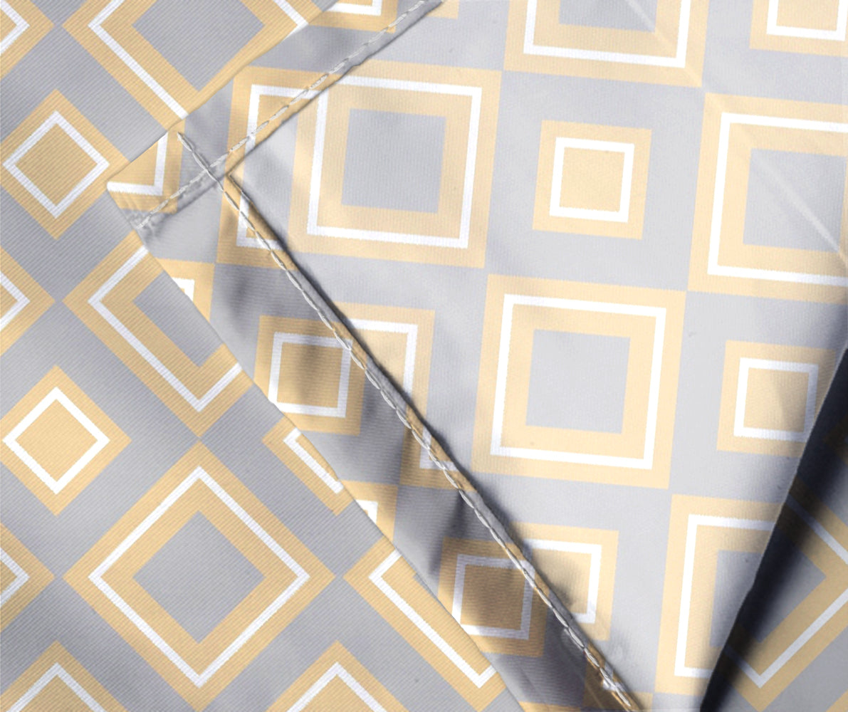 Glace Cotton Abstract Flat Single Bedsheet with 1 Pillow Cover