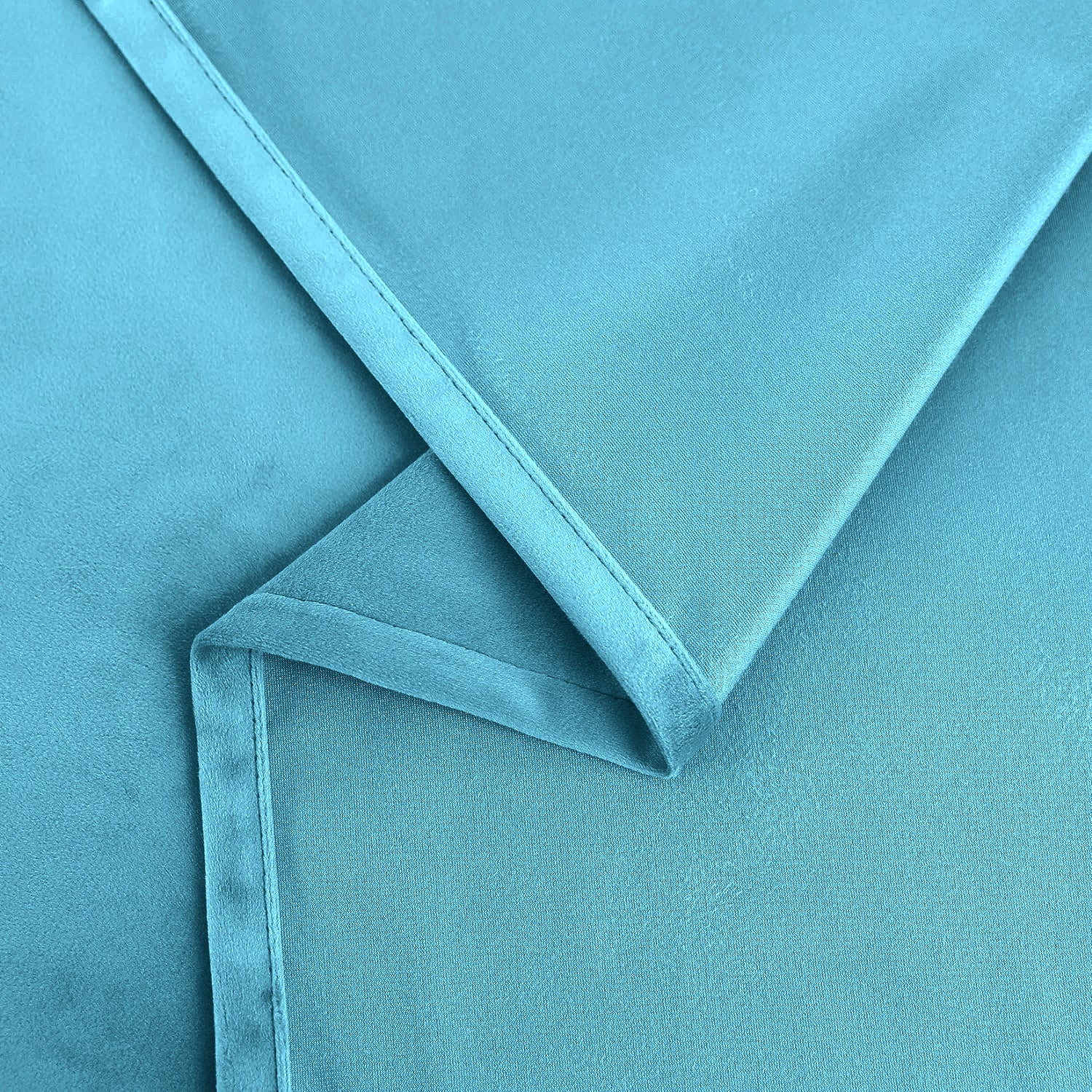 Set of 2 Room Darkening Solid Velvet Grommet Curtains