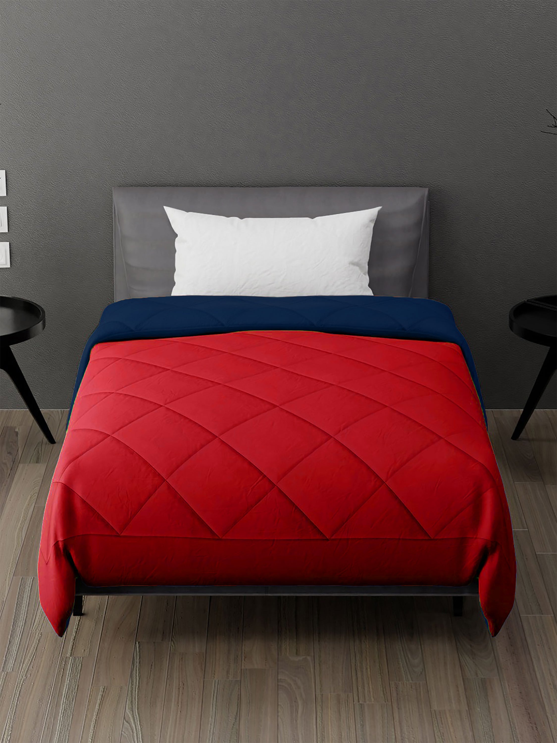 AEROHAVEN 220 GSM Microfiber All-Weather Solid Colour Bed Reversible Comforter AC Quilt Blanket