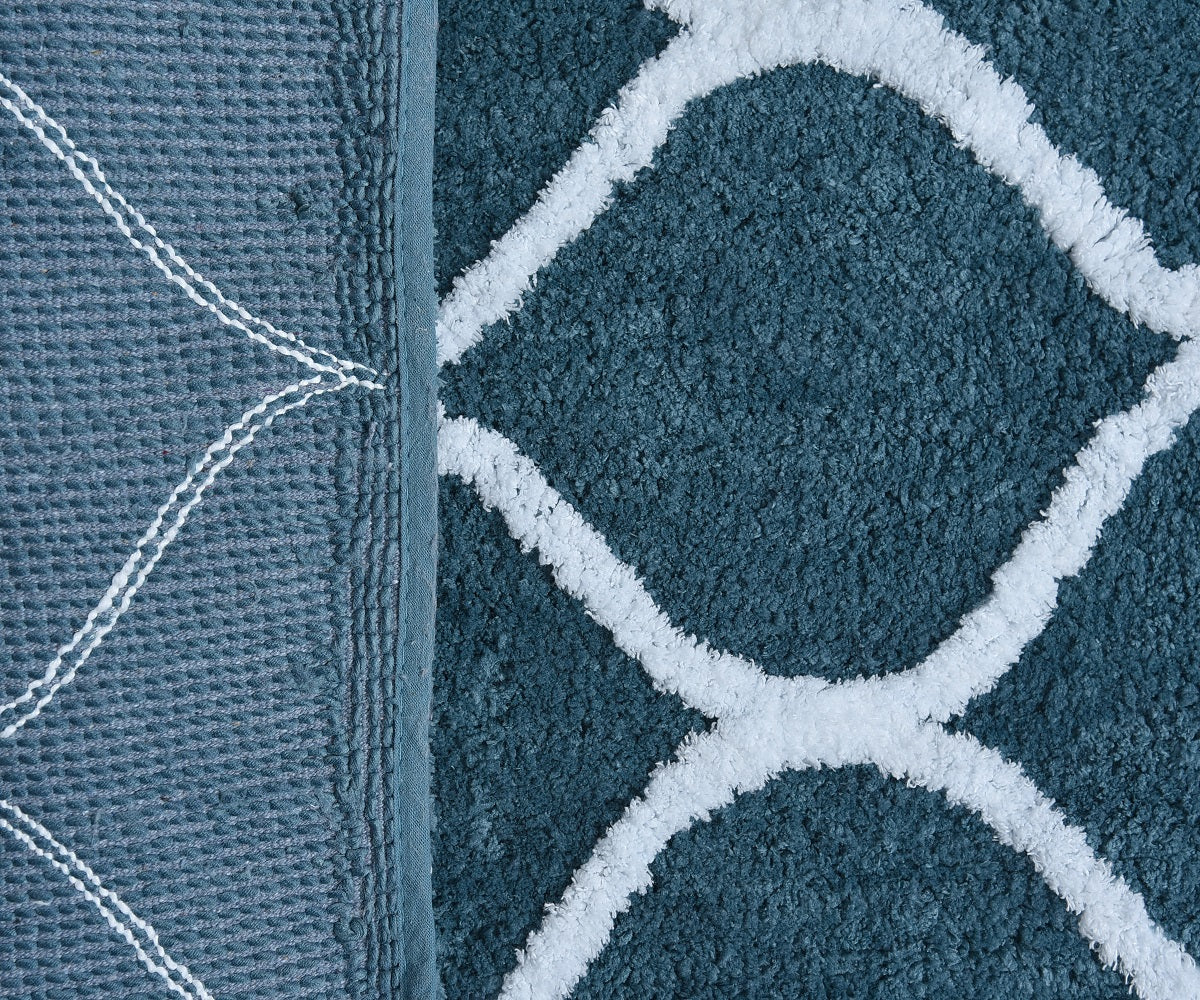 Glorious Super Soft Microfiber Anti Slip Bathmat, Teal