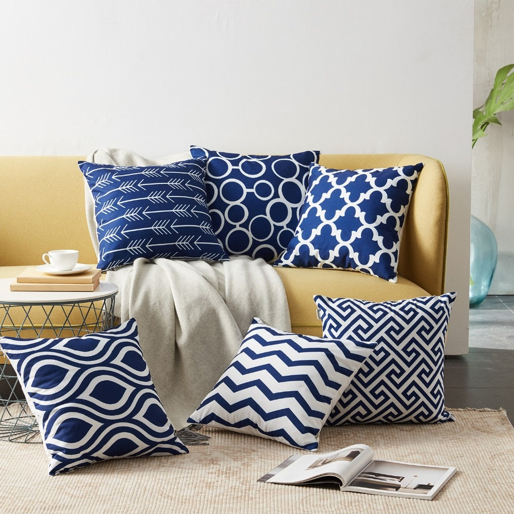 Set of 6 Designer Decorative Throw Pillow/Cushion Covers