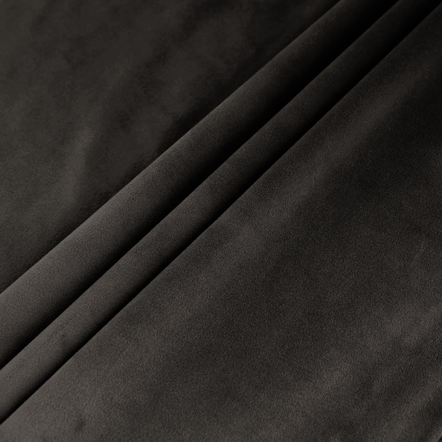 Set of 2 Room Darkening Solid Velvet Grommet Curtains