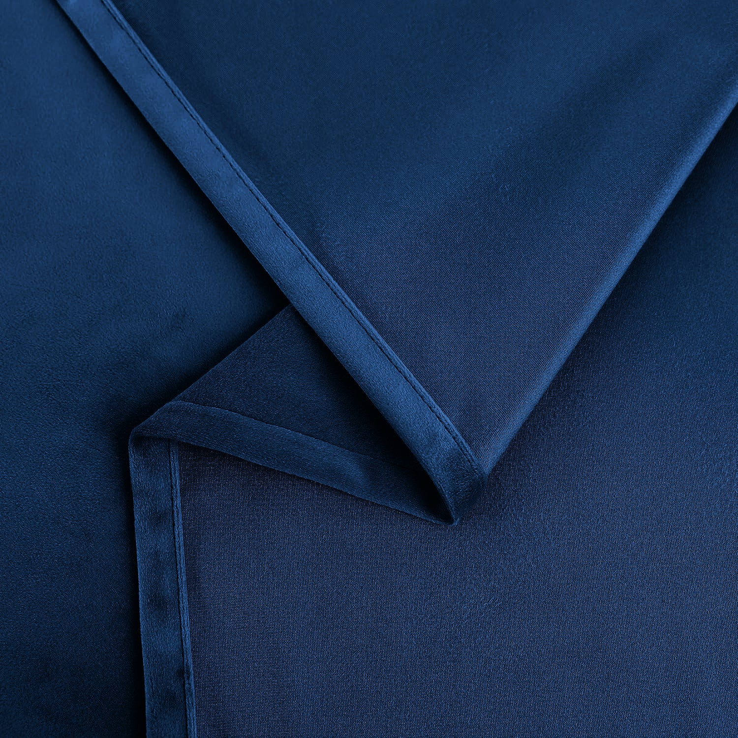 Set of 2 Room Darkening Solid Velvet Grommet Curtains