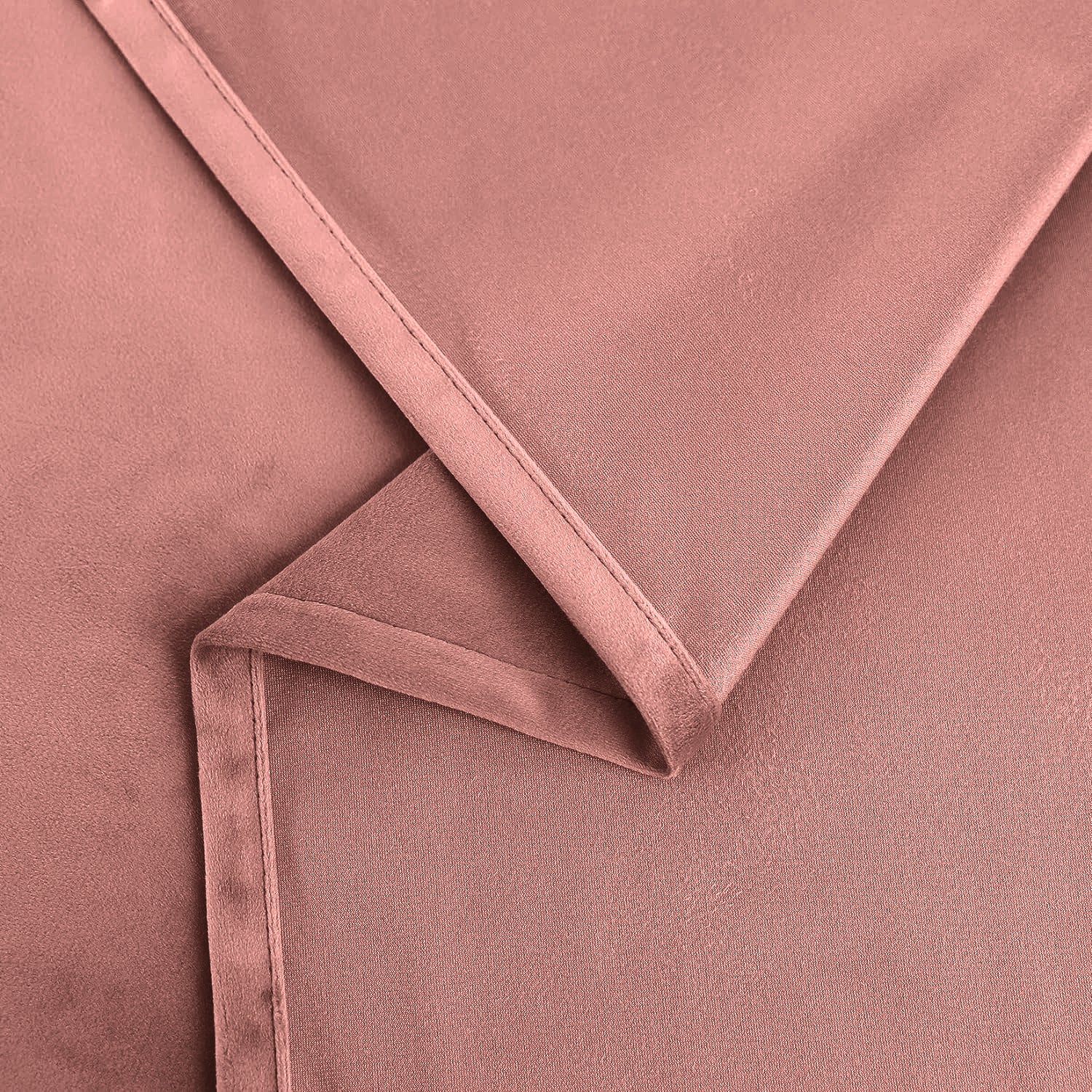 Set of 2 Room Darkening Solid Velvet Grommet Curtains