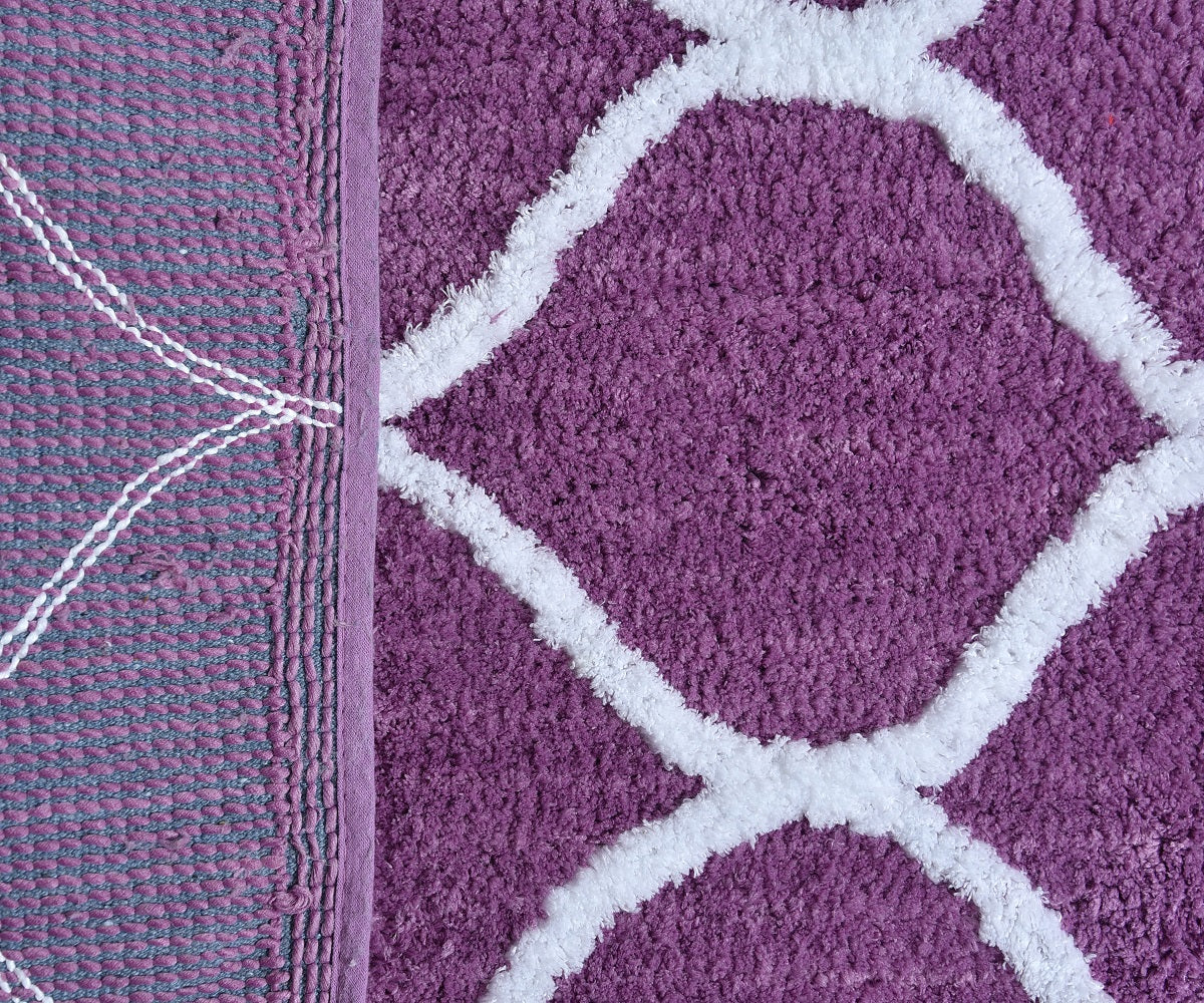 Glorious Super Soft Microfiber Anti Slip Bathmat, Wine