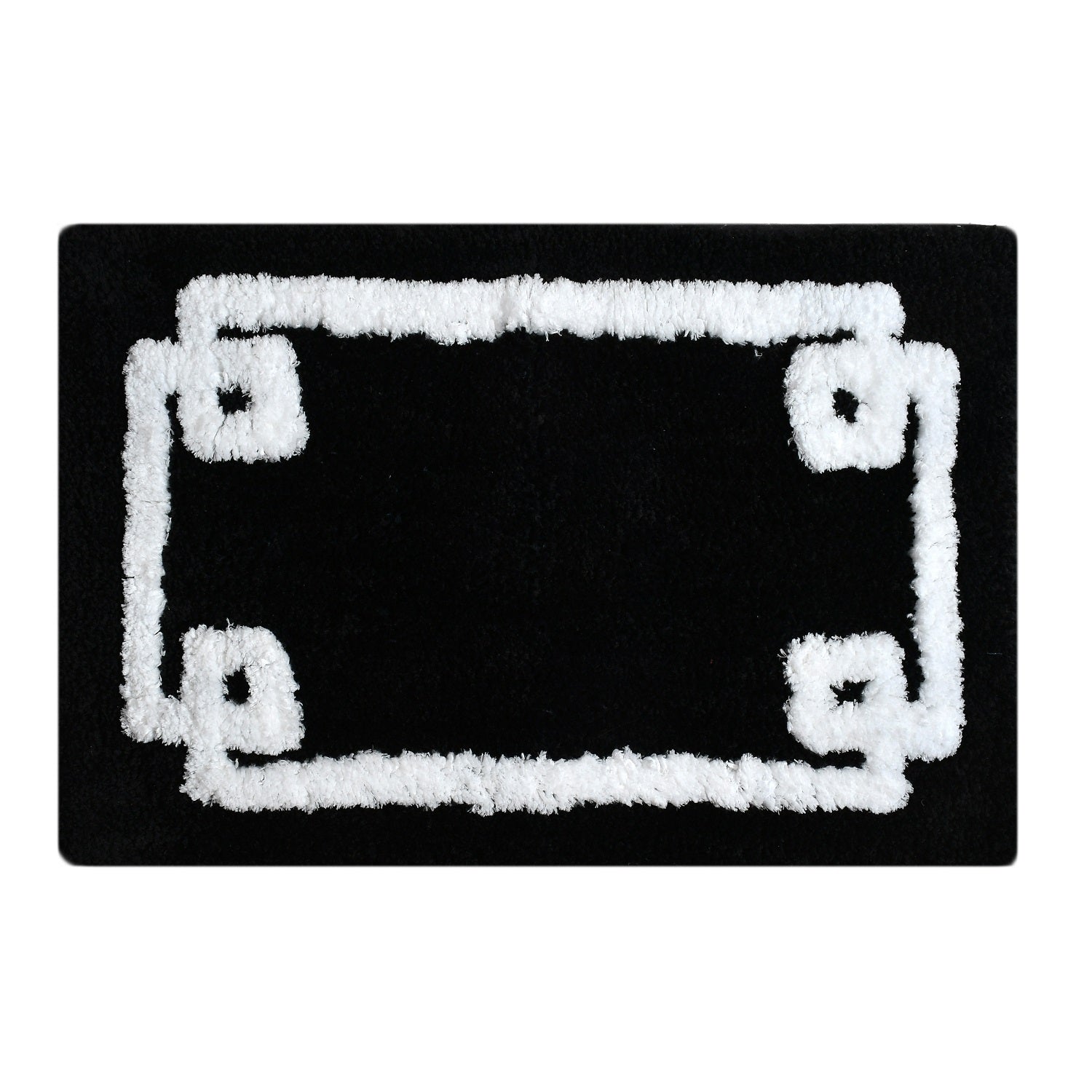 Glorious Super Soft Microfiber Anti Slip Bathmat, Black