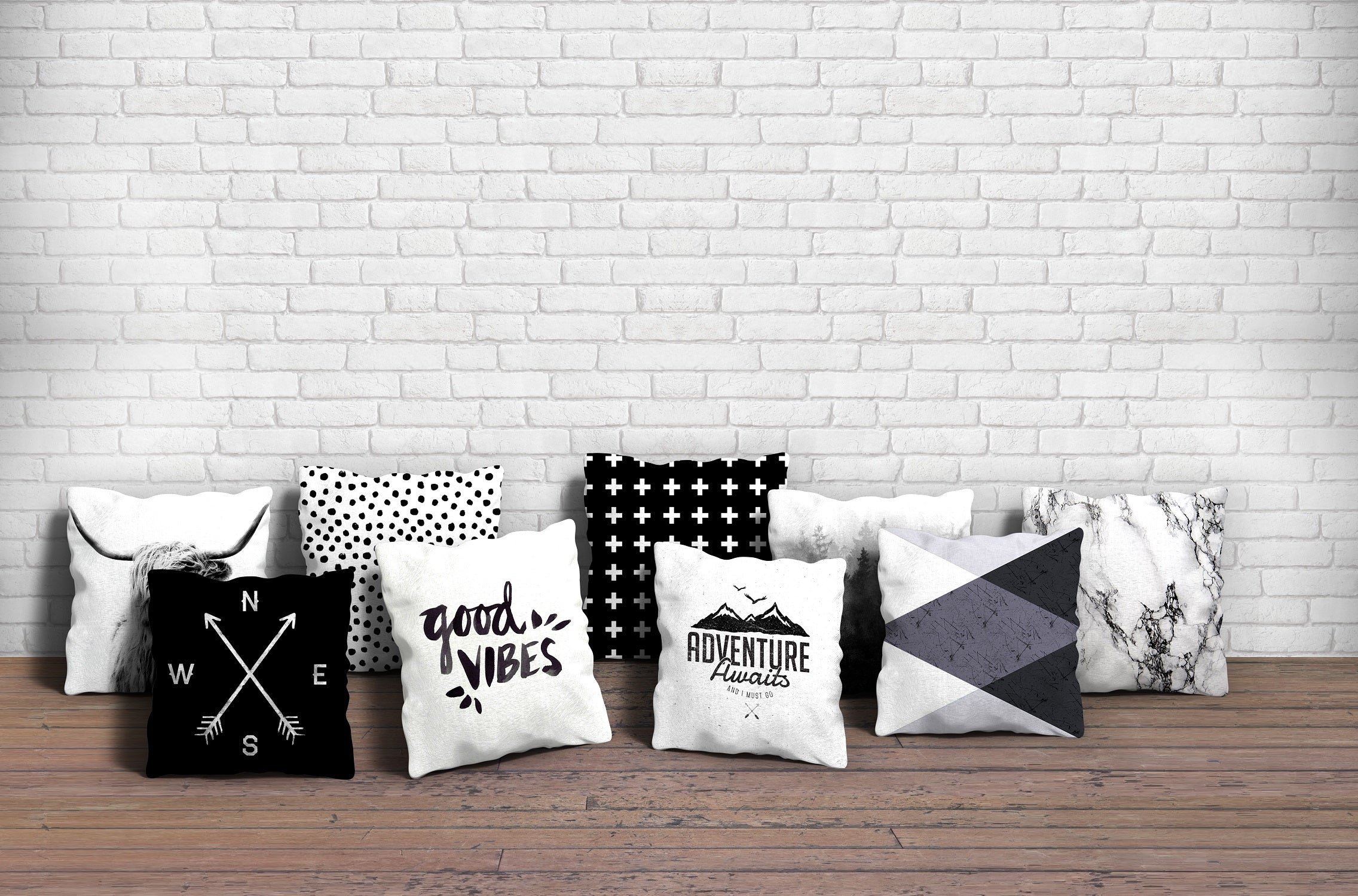 Set of 9 Decorative Hand Made Polyester Velvet Throw/Pillow Cushion Covers