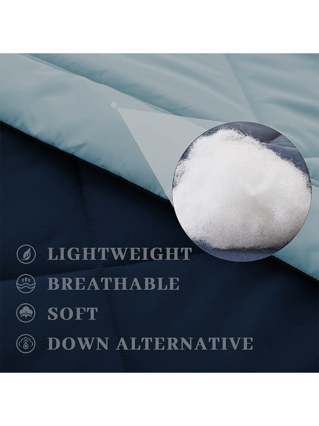 AEROHAVEN 220 GSM Microfiber All-Weather Solid Colour Bed Reversible Comforter AC Quilt Blanket