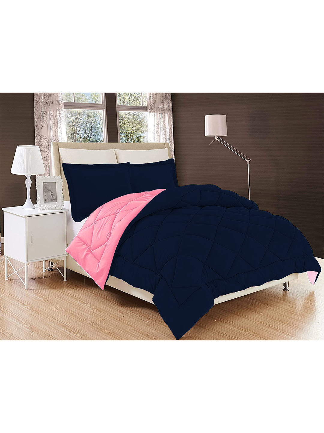 AEROHAVEN 220 GSM Microfiber All-Weather Solid Colour Bed Reversible Comforter AC Quilt Blanket