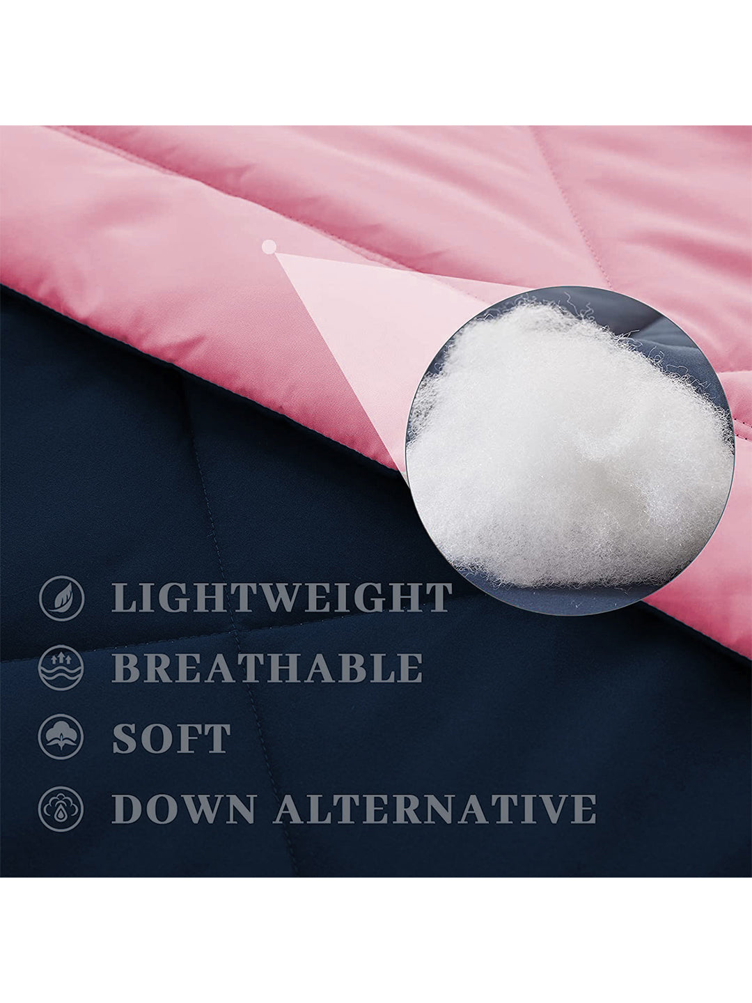 AEROHAVEN 220 GSM Microfiber All-Weather Solid Colour Bed Reversible Comforter AC Quilt Blanket