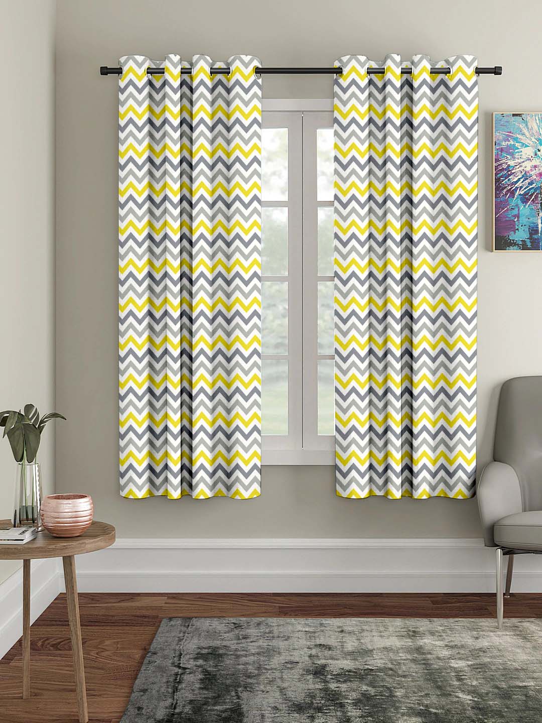 Polyester Digital Printed Grommet Room Darkening Curtains