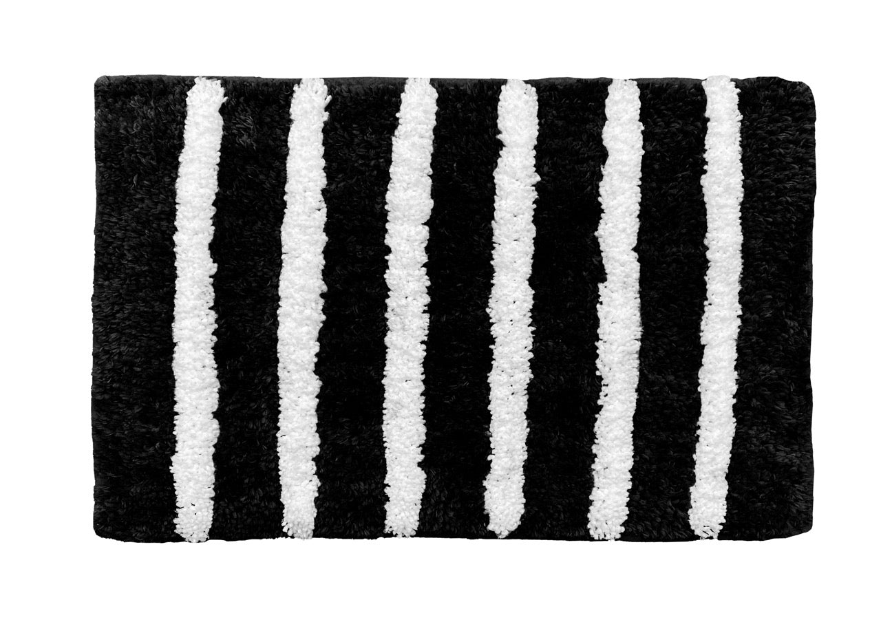 Glorious Super Soft Microfiber Anti Slip Bathmat, Black