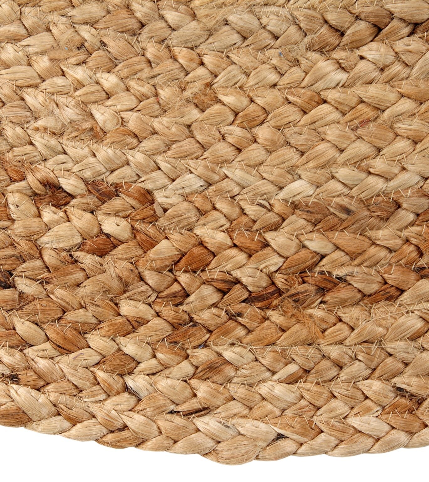 100% Jute Round Braided Modern Floor Rug Carpet