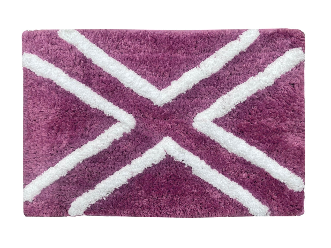 Glorious Super Soft Microfiber Anti Slip Bathmat, Wine