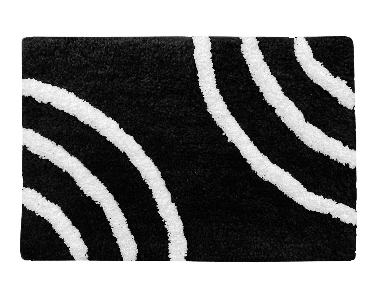 Glorious Super Soft Microfiber Anti Slip Bathmat, Black