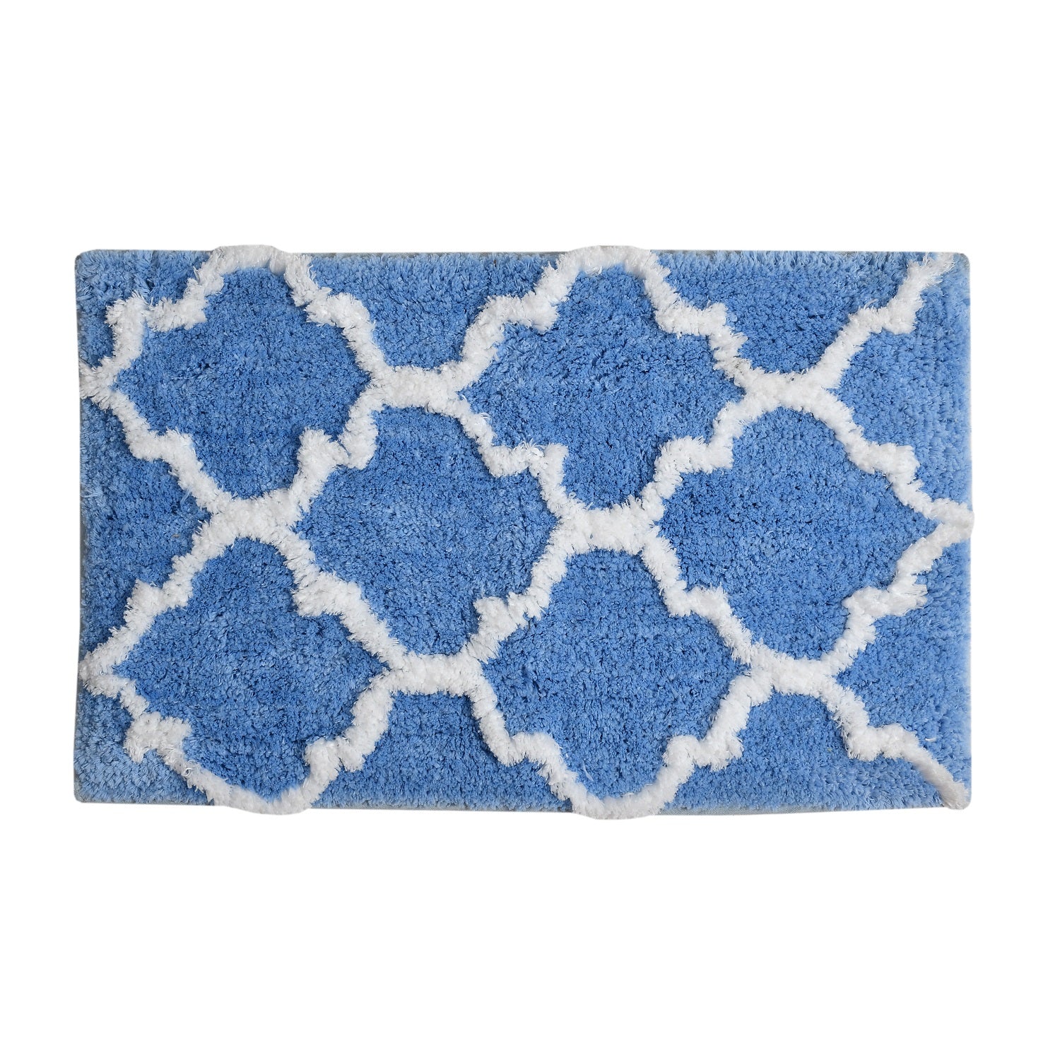 Glorious Moroccan Super Soft Anti Slip Bathmat, Aqua