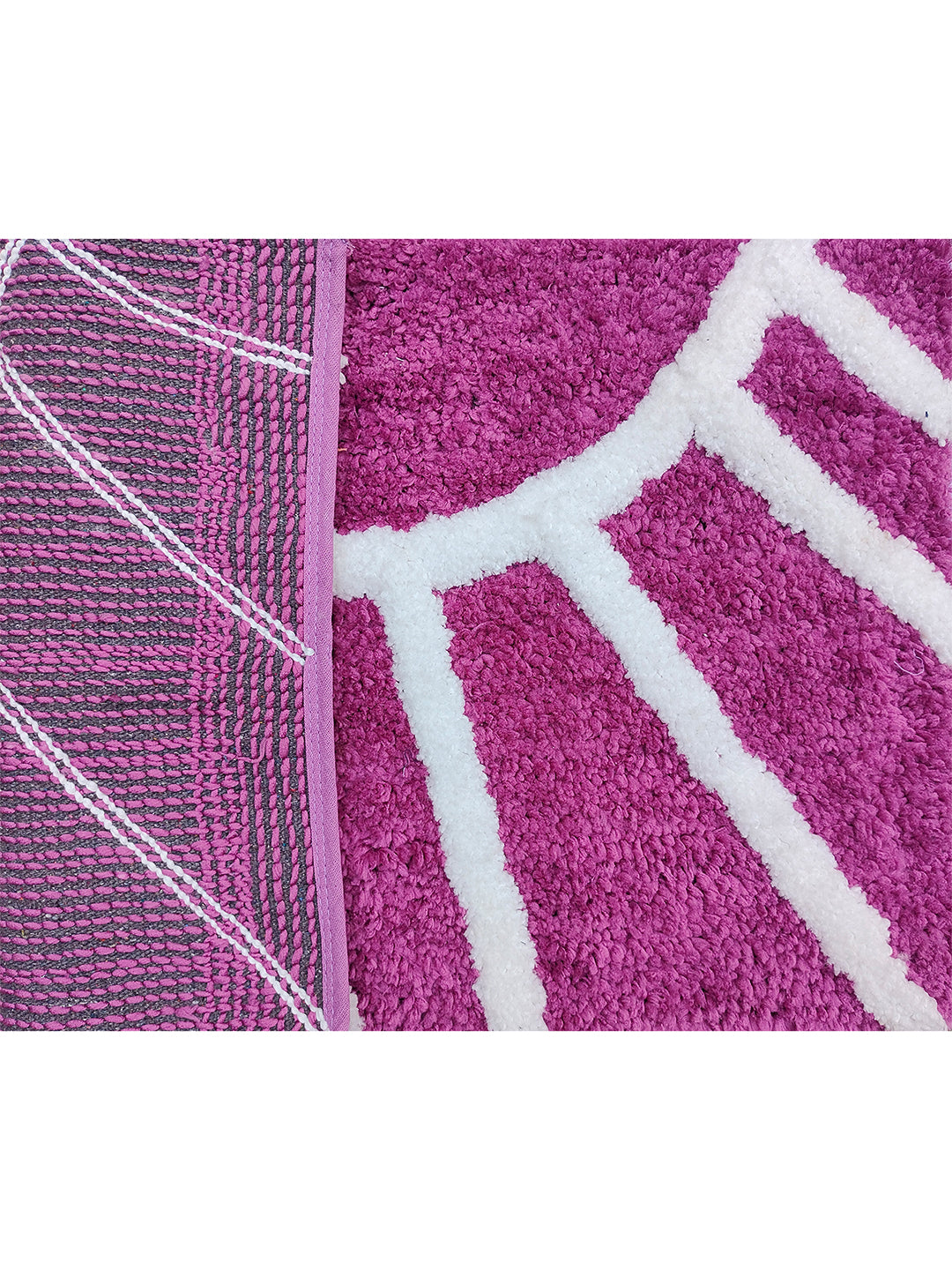 Glorious Super Soft Microfiber Anti Slip Bathmat, Wine
