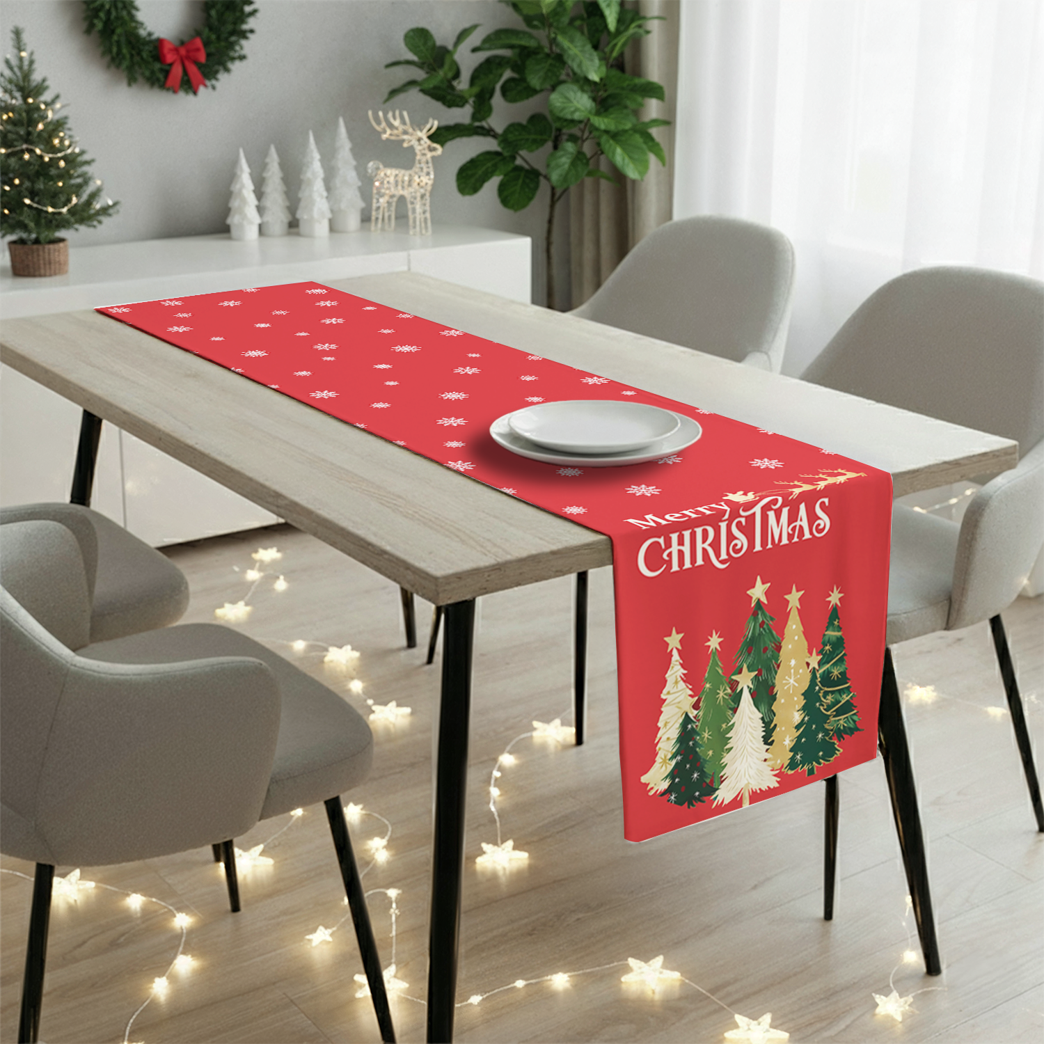 AEROHAVEN Christmas Dining Table Runner for Festive Home Décor and Gifting