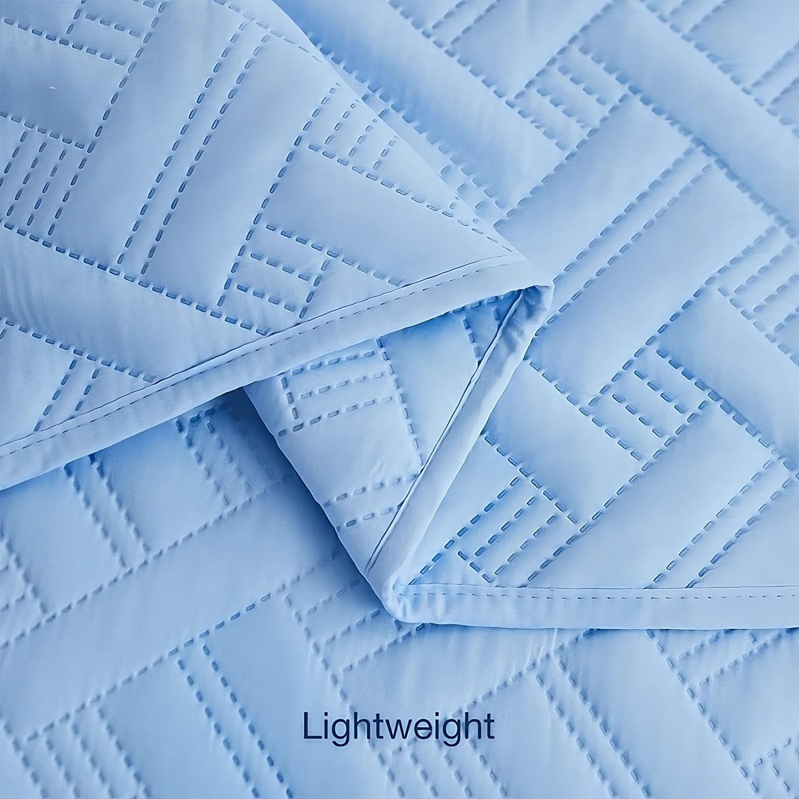 AEROHAVEN Glace Cotton Solid Bedsheet Set – Aqua, Double Bed
