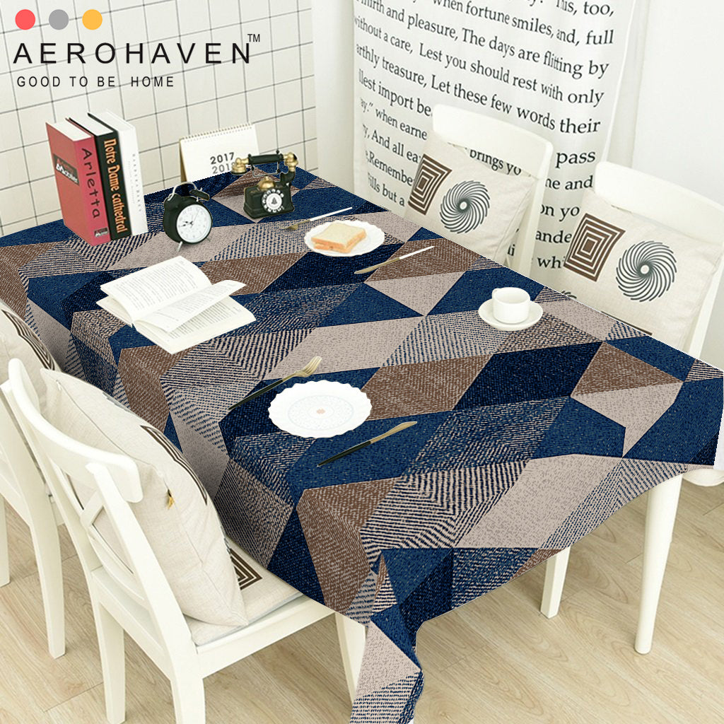 Multi Geometric HD Printed Modern Table Cover Cloth