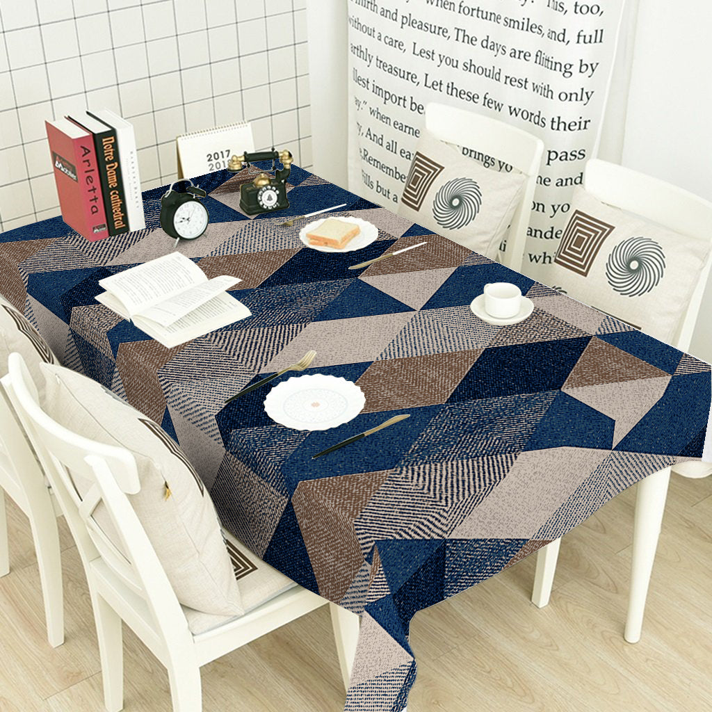 Multi Geometric HD Printed Modern Table Cover Cloth