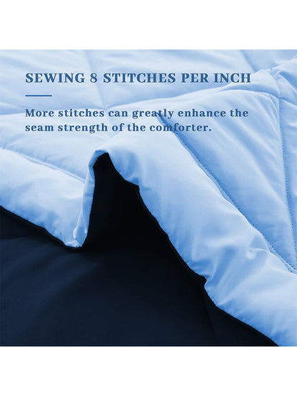 AEROHAVEN 220 GSM Microfiber All-Weather Solid Colour Bed Reversible Comforter AC Quilt Blanket