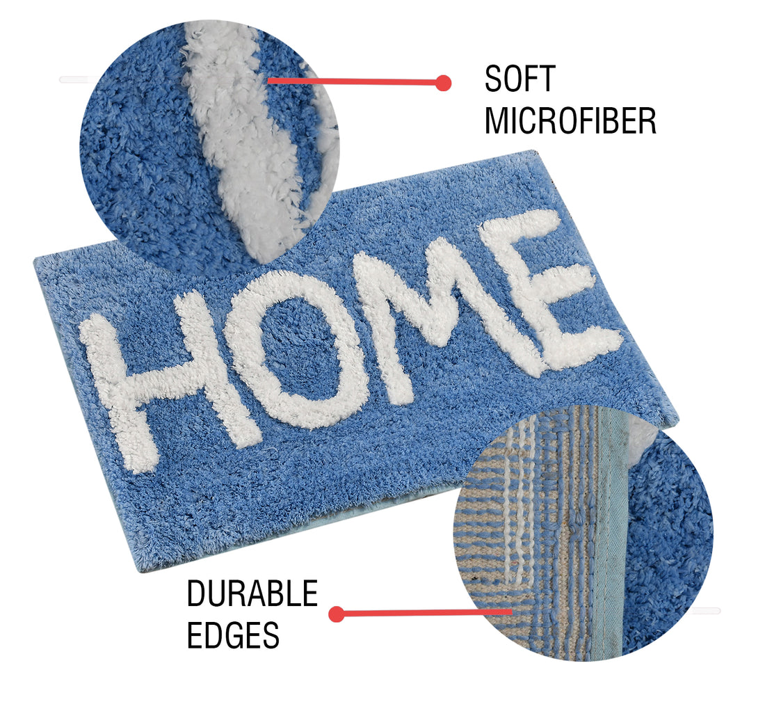 Glorious Super Soft Microfiber Anti Slip Bathmat, Aqua