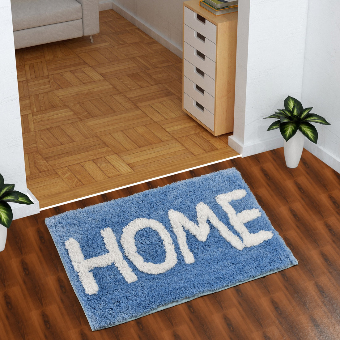 Glorious Super Soft Microfiber Anti Slip Bathmat, Aqua