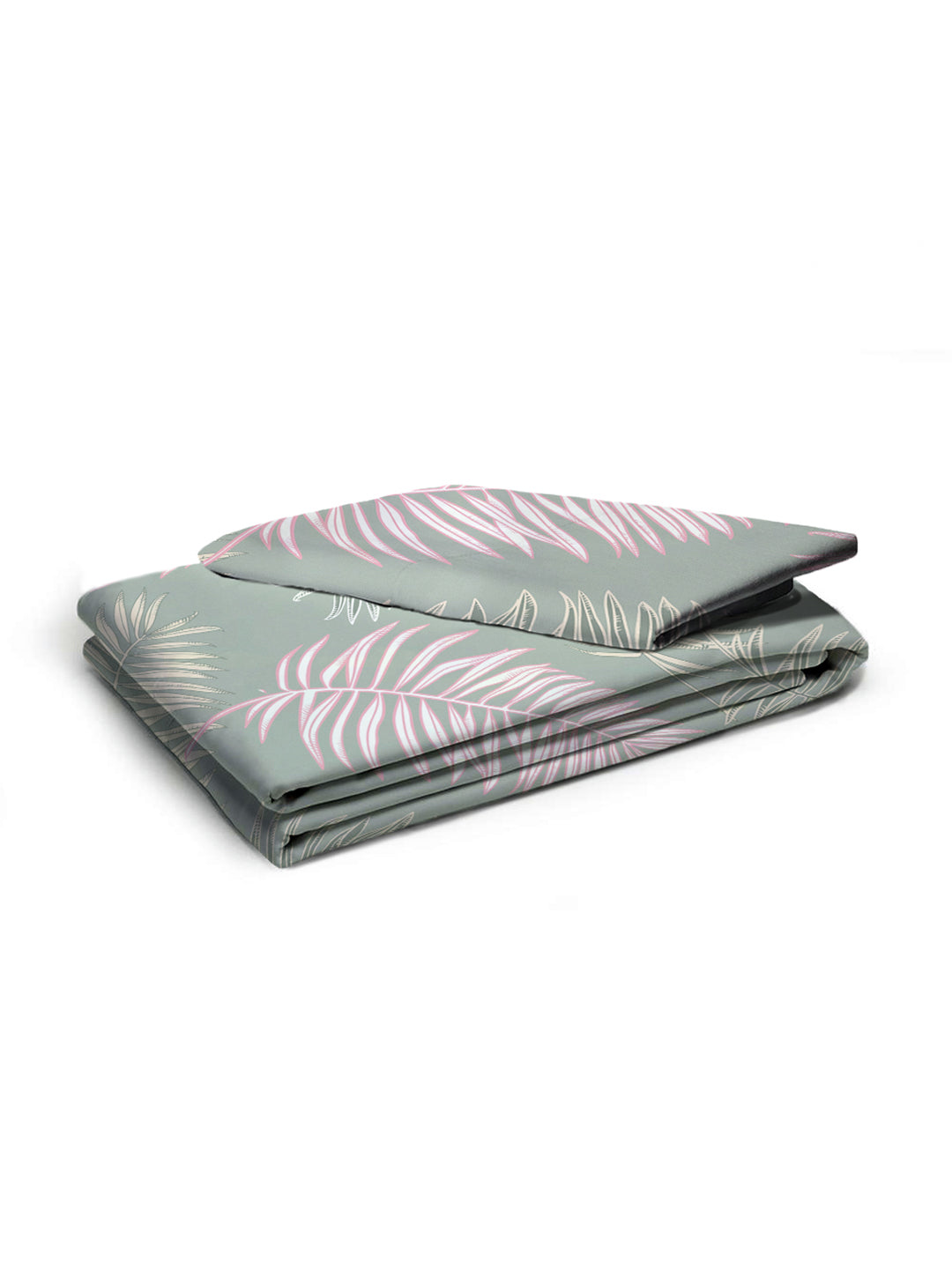 Glace Cotton Abstract Flat Single Bedsheet with 1 Pillow Cover