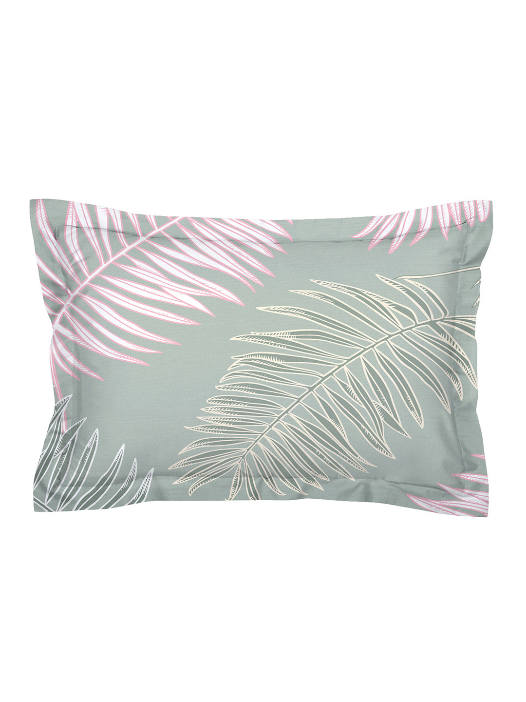 Glace Cotton Abstract Flat Single Bedsheet with 1 Pillow Cover