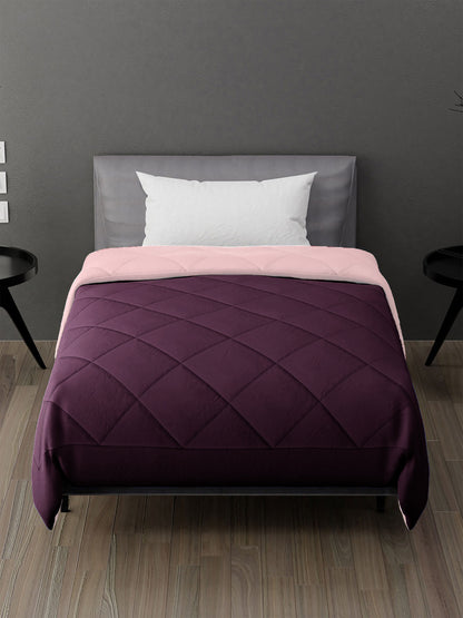 AEROHAVEN 220 GSM Microfiber All-Weather Solid Colour Bed Reversible Comforter AC Quilt Blanket