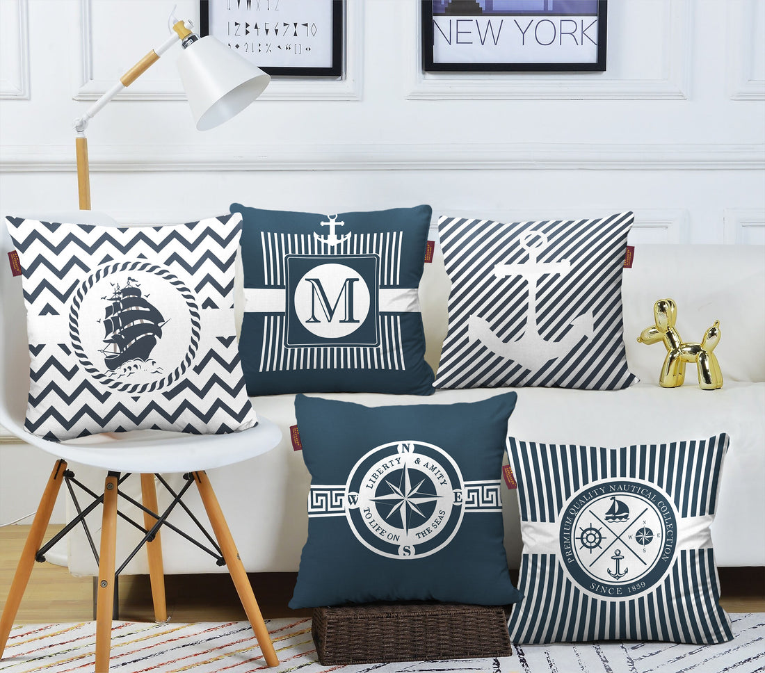 Set of 5 Designer Decorative Throw Pillow/Cushion Covers