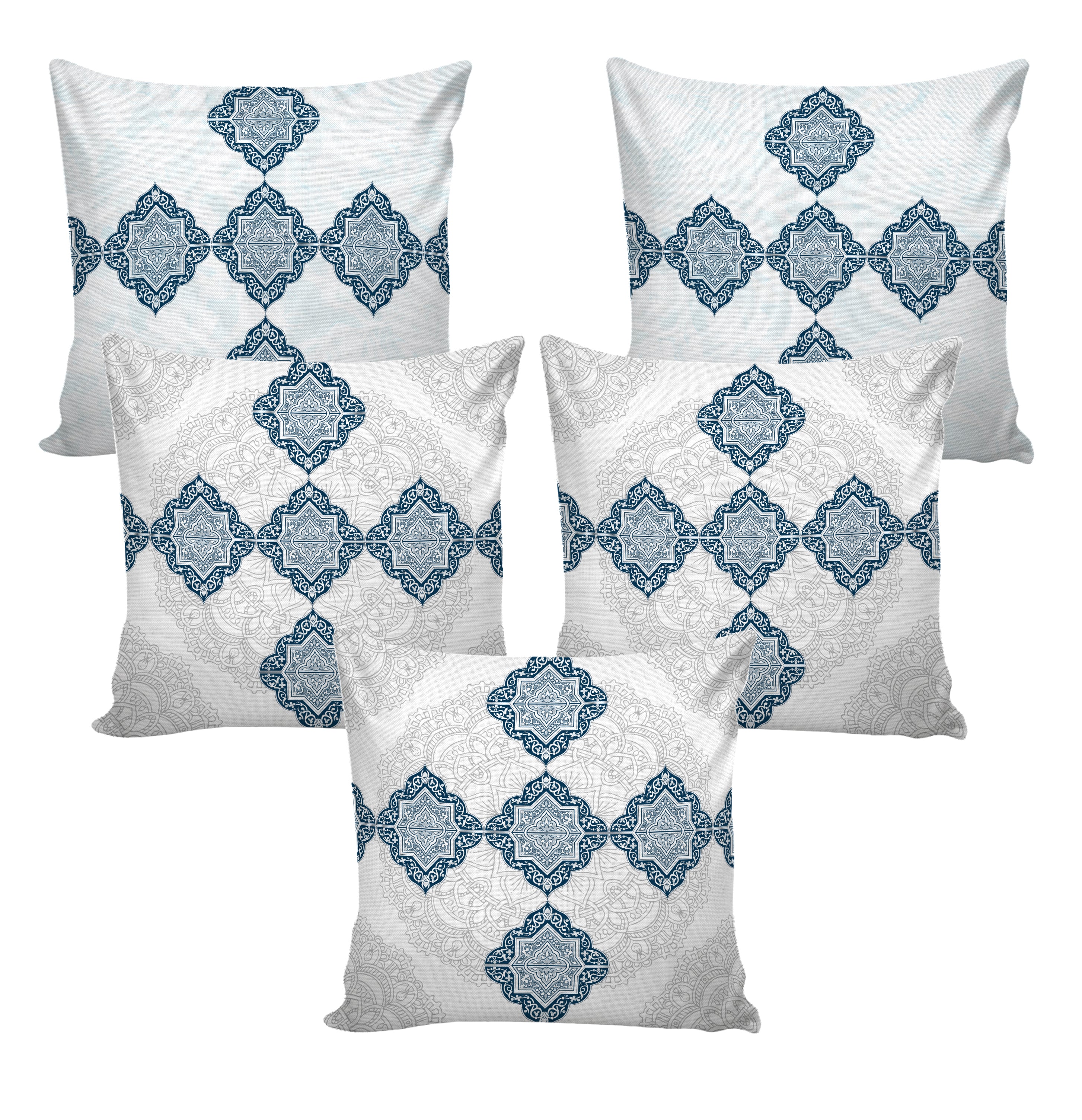 Set of 5 Designer Decorative Throw Pillow/Cushion Covers