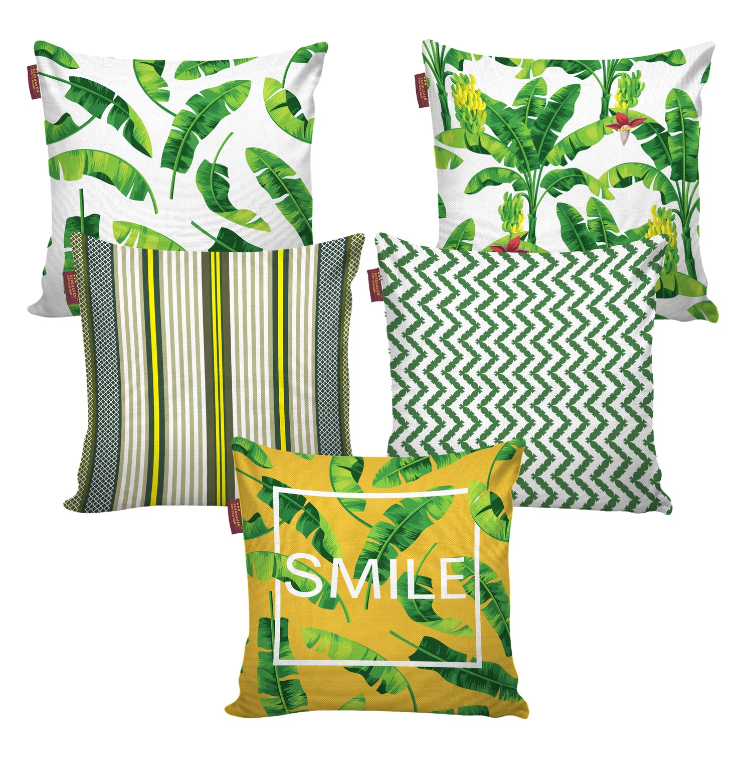 Set of 5 Designer Decorative Throw Pillow/Cushion Covers