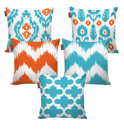 Set of 5 Designer Decorative Throw Pillow/Cushion Covers