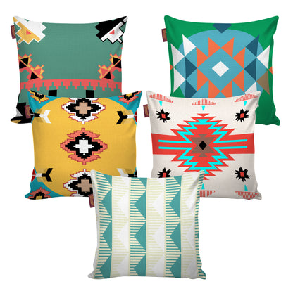 Set of 5 Designer Decorative Throw Pillow/Cushion Covers