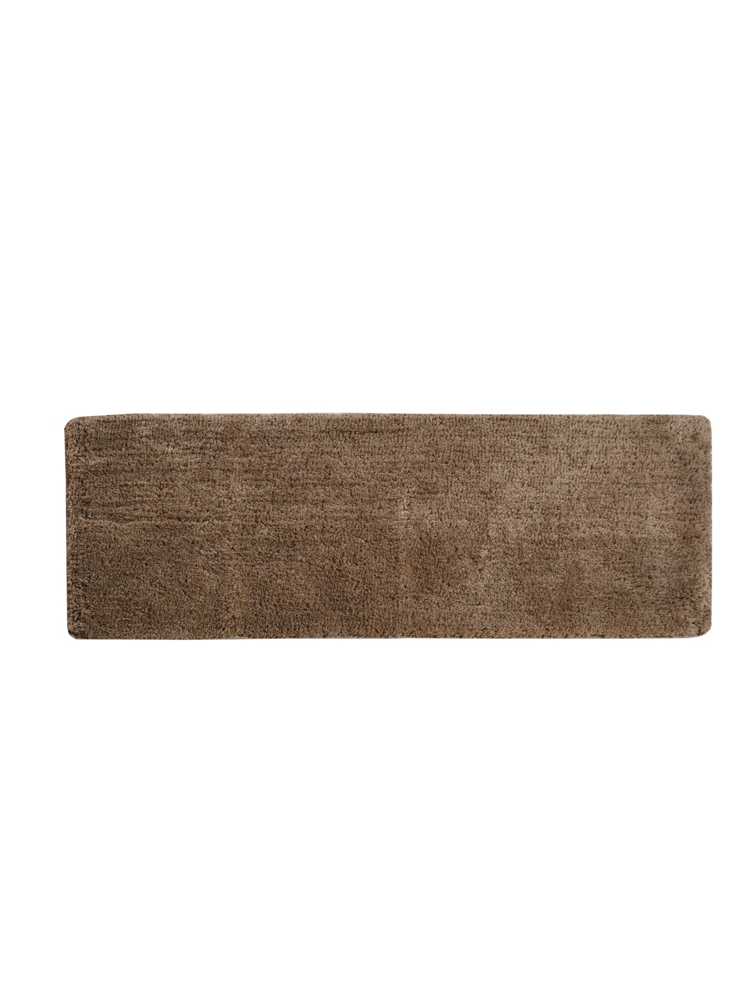 Soft Microfiber Moroccan Designer Anti Slip Runner, Coffee