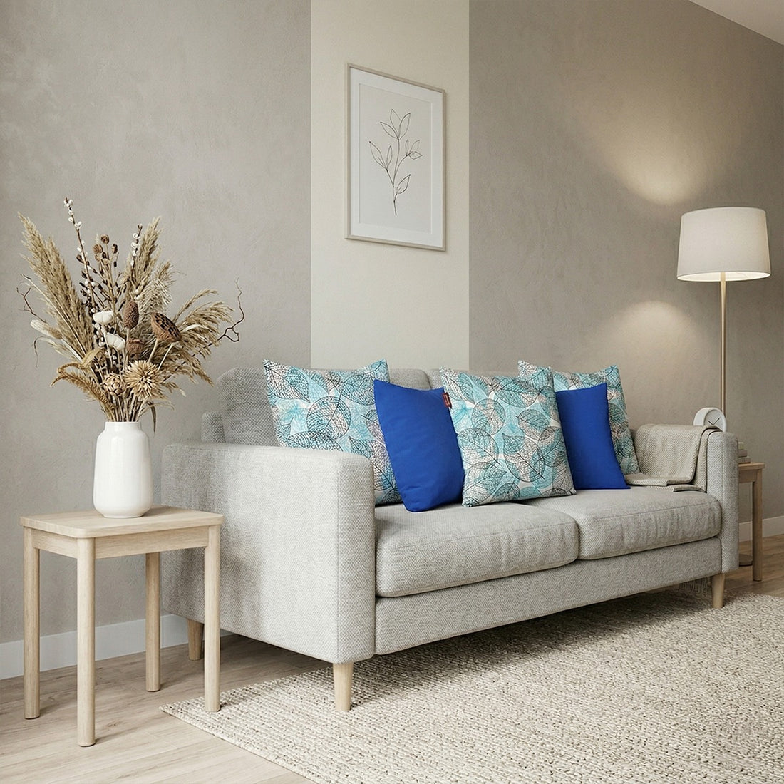 Set of 5 Decorative Hand Made Polyester Velvet Throw/Pillow Cushion Covers