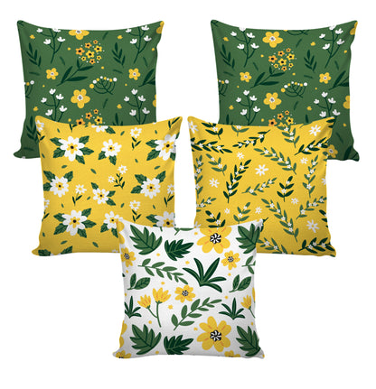 Set of 5 Designer Decorative Throw Pillow/Cushion Covers