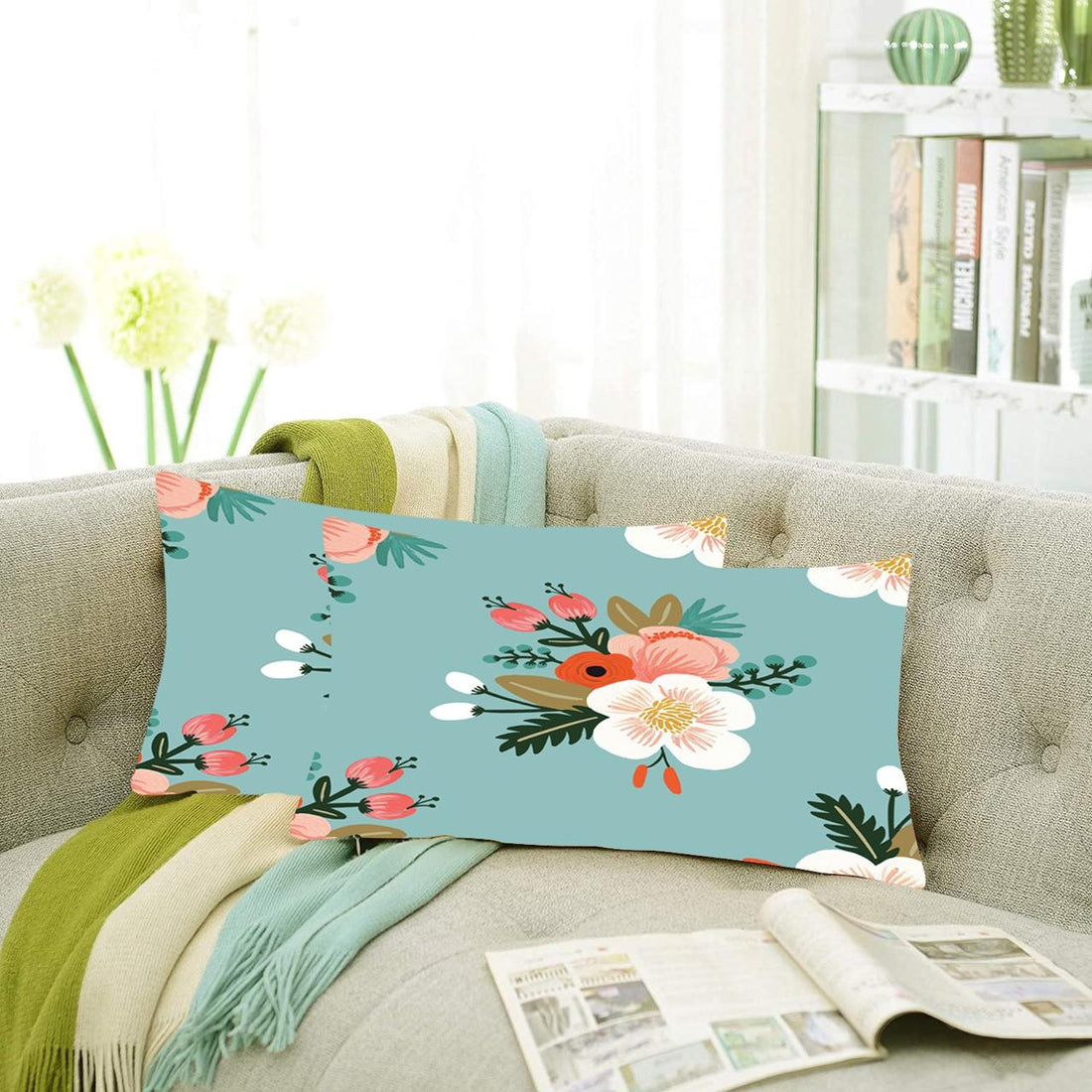 Set of 2 Designer Decorative Throw Pillow/Cushion Covers