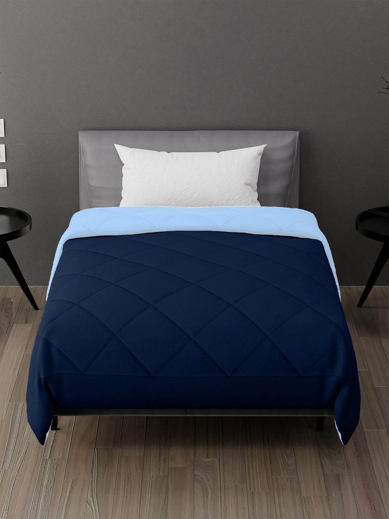 AEROHAVEN 220 GSM Microfiber All-Weather Solid Colour Bed Reversible Comforter AC Quilt Blanket