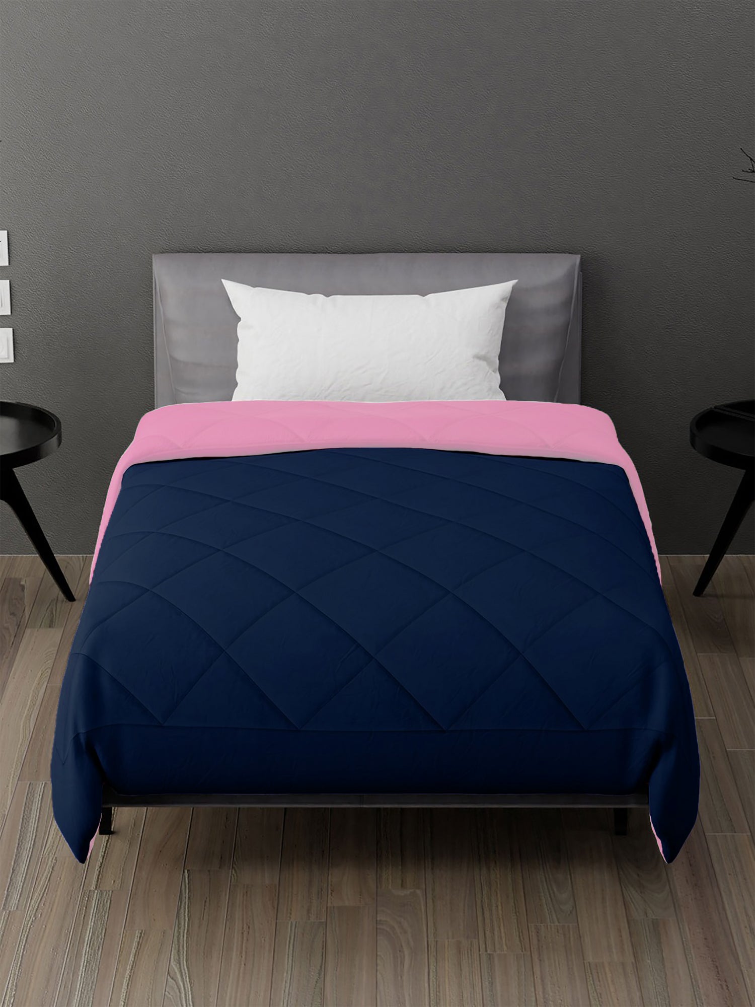 AEROHAVEN 220 GSM Microfiber All-Weather Solid Colour Bed Reversible Comforter AC Quilt Blanket