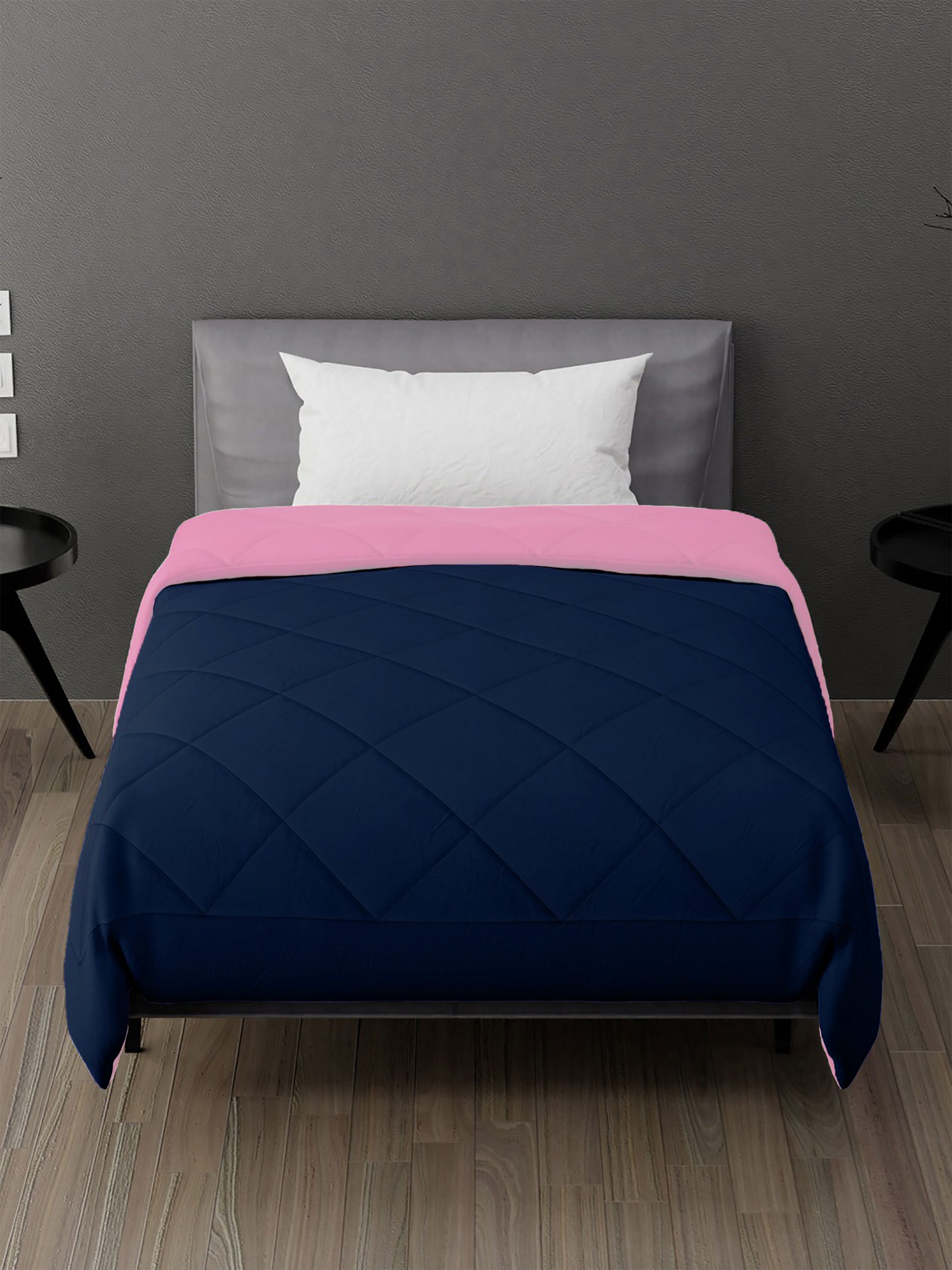 AEROHAVEN 220 GSM Microfiber All-Weather Solid Colour Bed Reversible Comforter AC Quilt Blanket