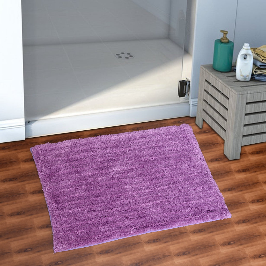 Soft Microfiber Anti Slip Bathmat, Wine