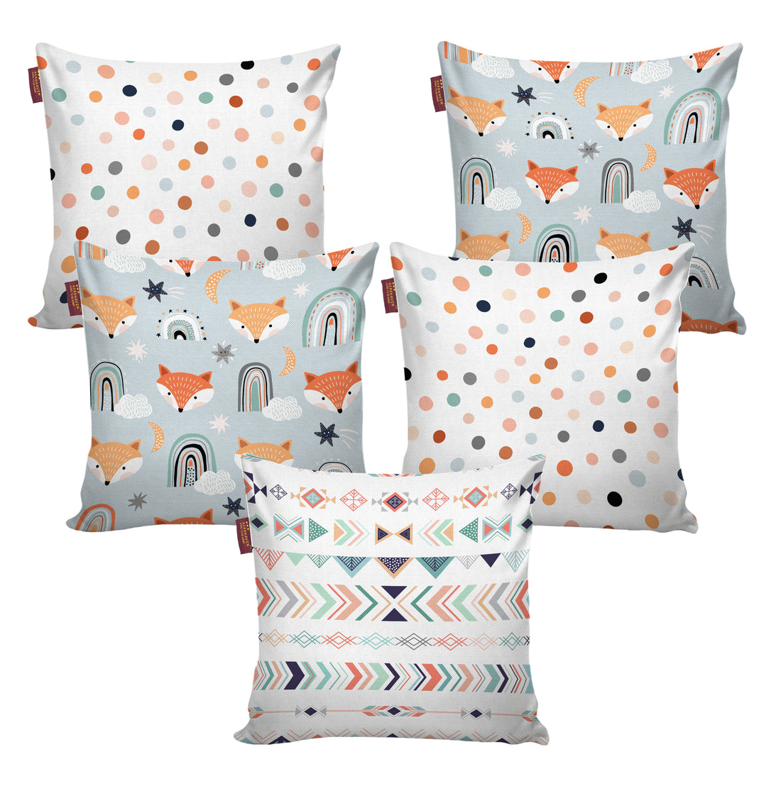 Set of 5 Designer Decorative Throw Pillow/Cushion Covers