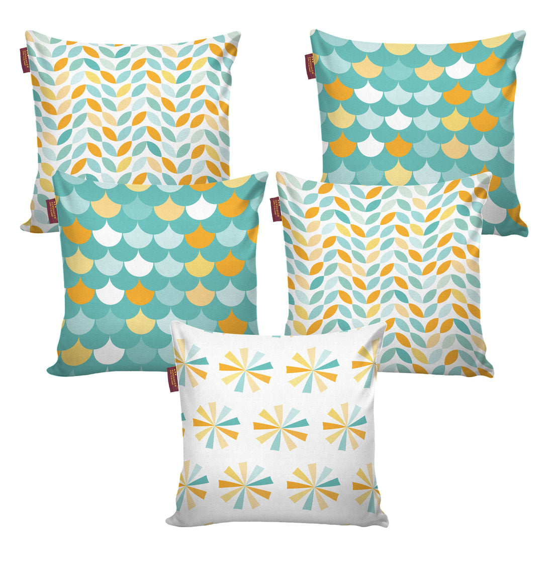 Set of 5 Designer Decorative Throw Pillow/Cushion Covers